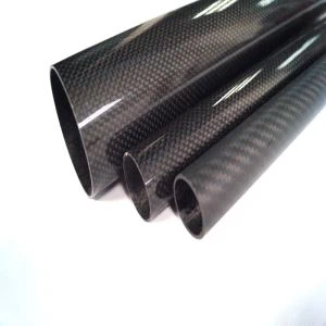 Surface différente de tubes de fibre de carbone 3K résistants à la chaleur